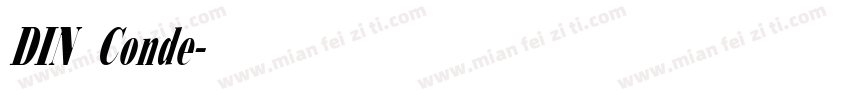 DIN Conde字体转换
